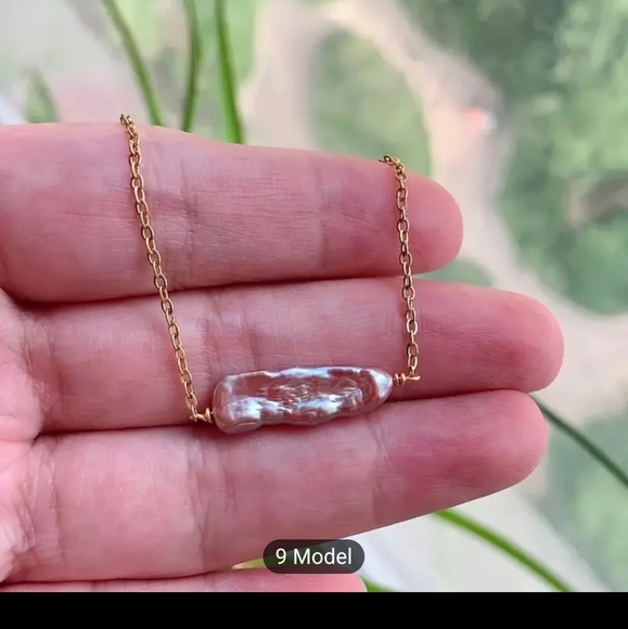 🎉🎉NEW🎉🎉 BEAUTIFUL!! Simple Pink Freshwater Pearl Necklace - Picture 1 of 13